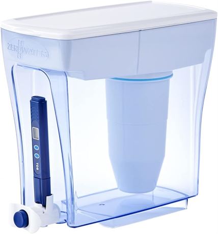 ZeroWater 20-Cup Ready-Pour 5-Stage Water Filter Pitcher 0 TDS for Improved Tap