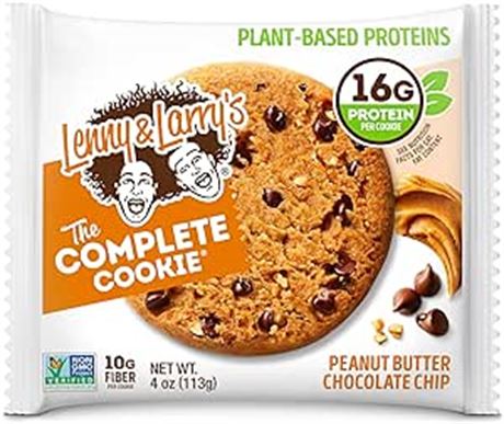 Pack of 12 16g Lenny & Larry's The Complete Cookie, Peanut Butter Chocolate Chip