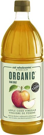 1L, Eat Wholesome Organic Raw Italian Award-Winning Apple Cider Vinegar