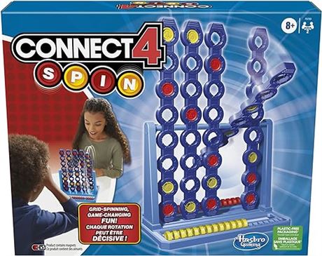 Connect 4 Spin Game, Features Spinning Connect 4 Grid, 2 Player Board Games