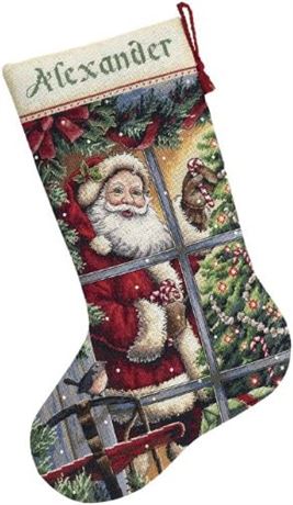Dimensions Gold Collection Counted Cross Stitch Kit 16" Long-Candy Cane Stocking
