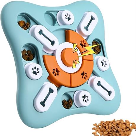 Macco Dog Puzzle Slow Feeder Toys,Dog Treat Dispenser with Squeaky
