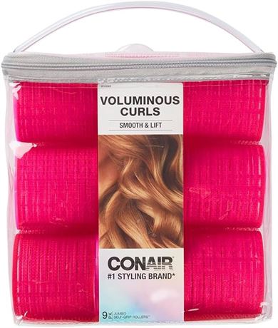 Conair Self Grip Extra Large Hair Rollers, Hair Curlers, Self Grip Hair Rollers,