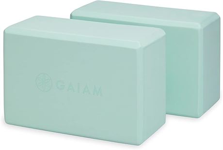 Gaiam Yoga Block - Supportive Latex-Free EVA Foam Soft