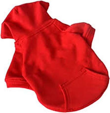 SMALL - Dog Hoodie, Red