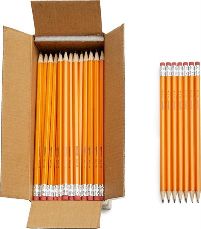 150pcs Basics Pre-sharpened Wood Cased #2 HB Pencils, 150 Pack