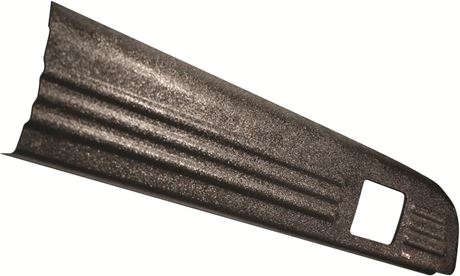 Wade 72-01601 Truck Bed Rail Caps Black Ribbed Finish with Stake Holes