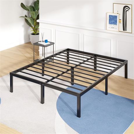 Queen Size  - Avenco Queen Bed Frame - 14 Inch High Metal Platform Bed Frame