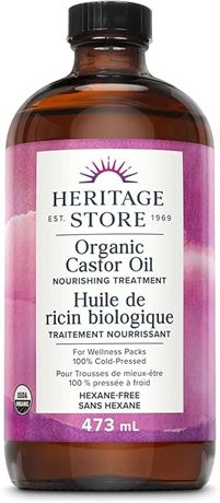 Heritage Store – Organic Castor Oil | 100% Organic & Cold-Pressed | For Wellness
