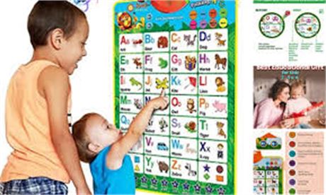 Just Smarty Interactive Alphabet Learning Poster Intuitive Fun Learning