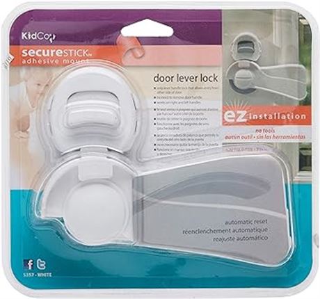 KidCo Door Lever Lock, White