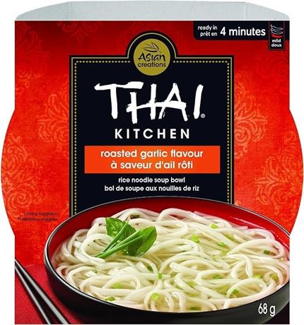 Thai Kitchen, Premium Instant Noodles, Roasted Garlic, 68g(pack of 6)