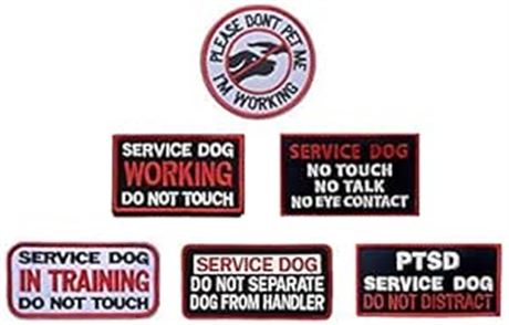 Antrix 6 Pieces Service Dog Please Don't PET ME I'm Working Service Dog