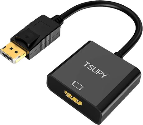 DisplayPort to HDMI Adapter,TSUPY 4K Ultra-HD
