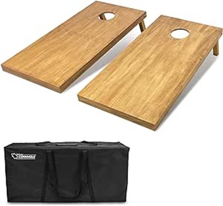 GoSports 4'x2' Regulation Size Wooden Cornhole Boards Set Bags included