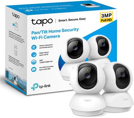 TP-Link Tapo 2K Pan/Tilt Indoor Security WiFi Camera