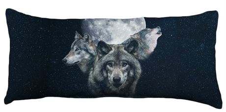 Wolves Double Sided Pillow - 16"x8"