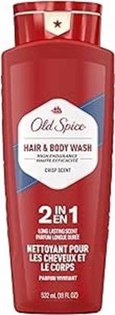 532ml Old Spice High Endurance Hair & Body Wash for Men, Crisp Scent