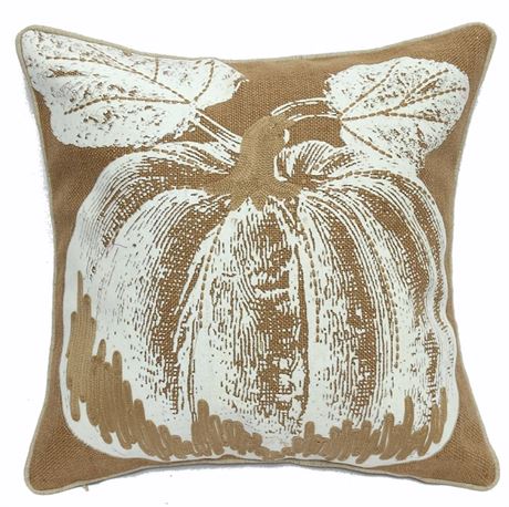 Wilmah Pumpkin Printed Throw Pillow Cover