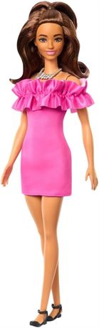 Barbie Fashionistas Doll #217 with Brown Wavy Hair Half-Up Half-Down