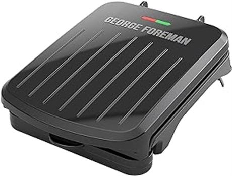 George Foreman 2-Serving Classic Plate Electric Indoor Grill and Panini Press,