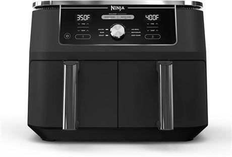 Ninja DZ401 Foodi 10 Quart 6-in-1 DualZone XL 2-Basket Air Fryer with 2 Independ