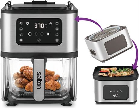 Flip and Cook: 3-in-1 Air Fryer, Grill & Dehydrator