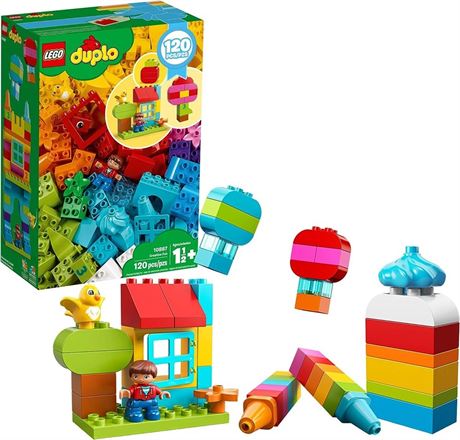 LEGO DUPLO Classic Creative Fun 10887 Building Block Toy Kit, (120 Pieces)
