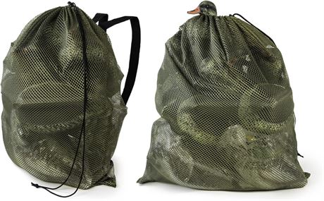 GUGULUZA Mesh Decoy Bags, Green/Camo Duck Decoy Bag for Goose/Turkey/Waterfowl