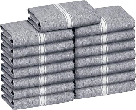 15 Pack - 14" x 25" Zeppoli Classic Kitchen Towels - 100% Natural Cotton