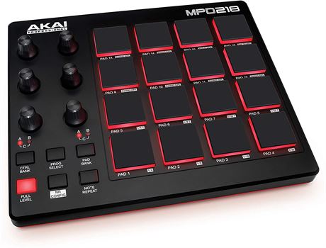 AKAI Professional MPD218 - USB MIDI Controller with 16 MPC Drum Pads
