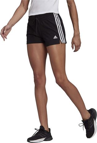 SMALL - adidas mens Essentials Slim 3-Stripes Shorts