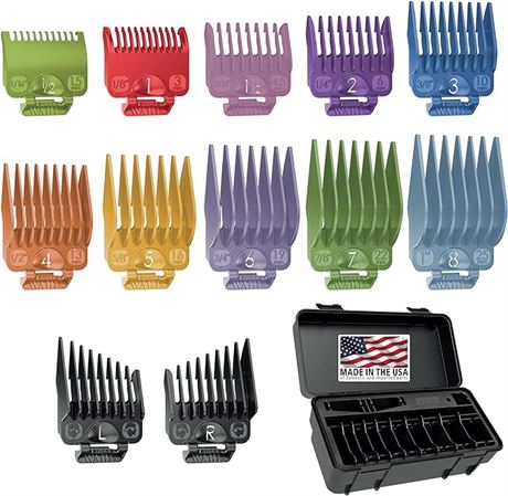 Wahl Clipper Genuine Secure-Fit?? Attachment Guard Organization Kit with Color