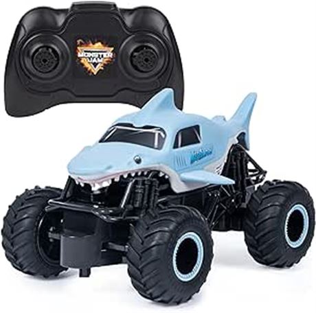 Monster Jam, Official Megalodon Remote Control Monster Truck for Boys and Girls