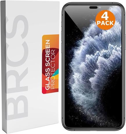 iPhone 11 Pro Screen Protector Tempered Glass [4 Pack]