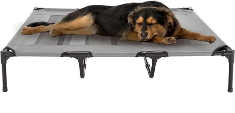 48x35.5 in Elevated Dog Bed - Portable Pet Bed with Non-Slip Feet - Indoor/Out