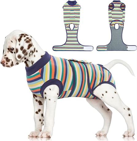 LRG - FUAMEY Recovery Suit for Dogs Cats After Surgery,Soft Breathable