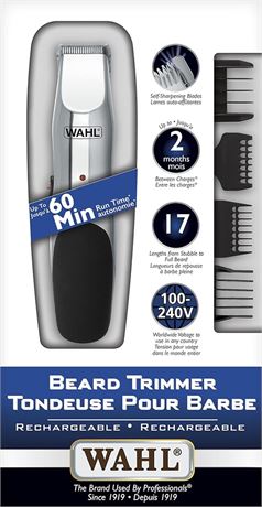 Wahl Canada Rechargeable Beard Trimmer, All You Need for Beard & Stubble