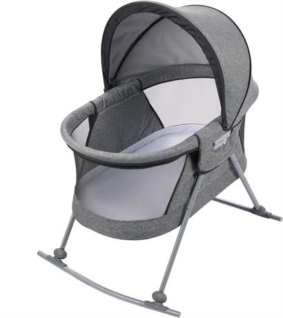 Safety 1st Nap and Go Rocking Bassinet with Travel Bag, Nightfall