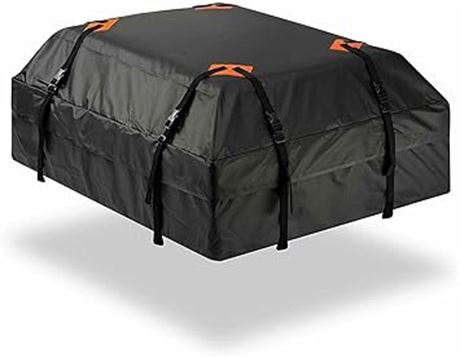Durable Roof Top Waterproof Cargo Bag  Black 15 Cubic Feet