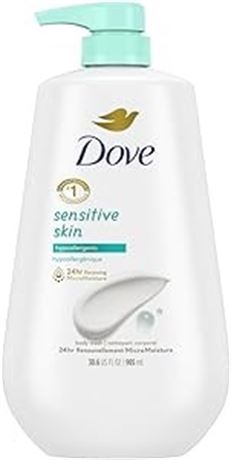 Dove Body Wash with Pump, Sensitive Skin 30.6 oz
