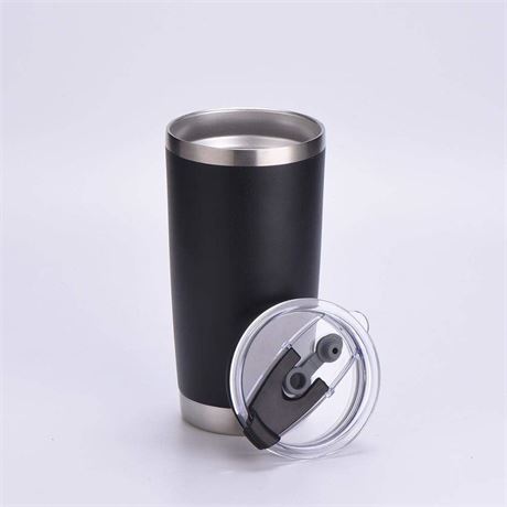20 oz Double-Insulated Coffee Tumbler Cup with Straw