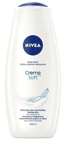 NIVEA Creme Soft Body Wash for Women with Almond Oil, 500 ml