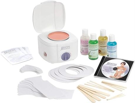 SATIN SMOOTH Satin Smooth Professional Wax Kit, White, 38 Count (Pack of 1)