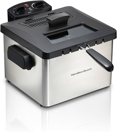 Hamilton Beach® Professional-Style 5 Litre Deep Fryer with Timer,Stainless Steel