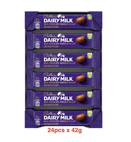 24x42g Cadbury Dairy Milk Chocolate