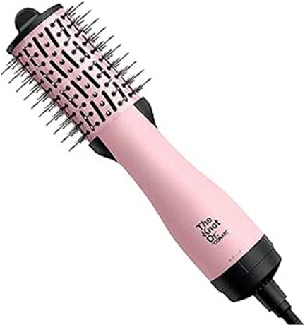 Pink The Knot All-in-One Mini Oval Dryer Brush. Dry and Style For All Hair