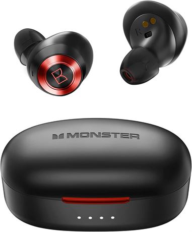 Monster Achieve 100 AirLinks Wireless Earbuds, True Wireless Earbuds Bluetooth
