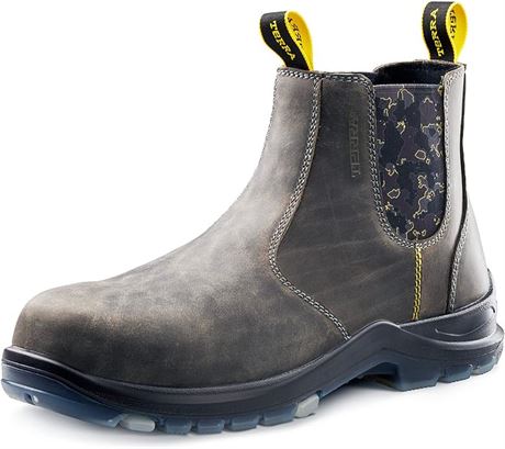 US 10 W- Terra mens 6" Inch Murphy Soft Toe Slip-On Industrial Boot