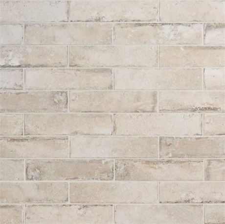 44 PACK Granada Pergamo 3 in x 12 in 9.5mm Natural Porcelain Floor and Wall Tile